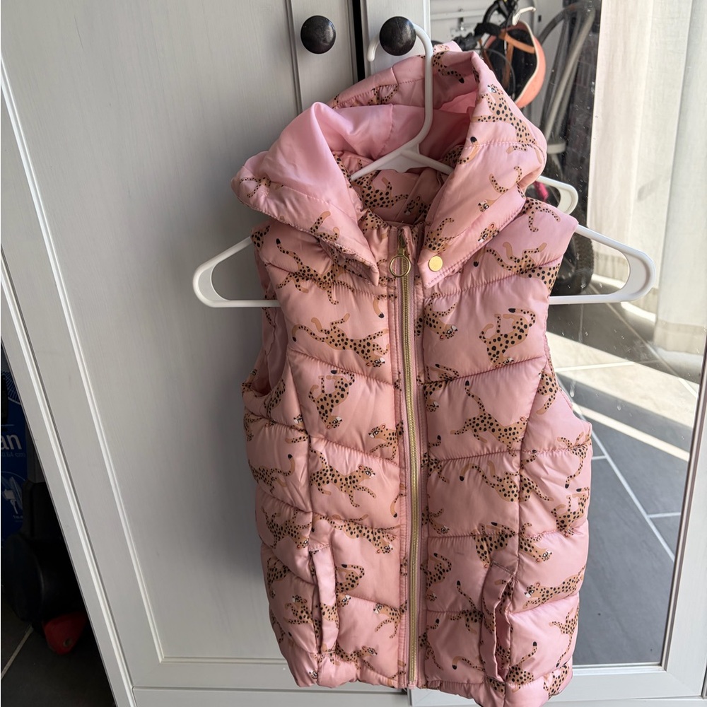 H&M Pink Vest with Animal Print